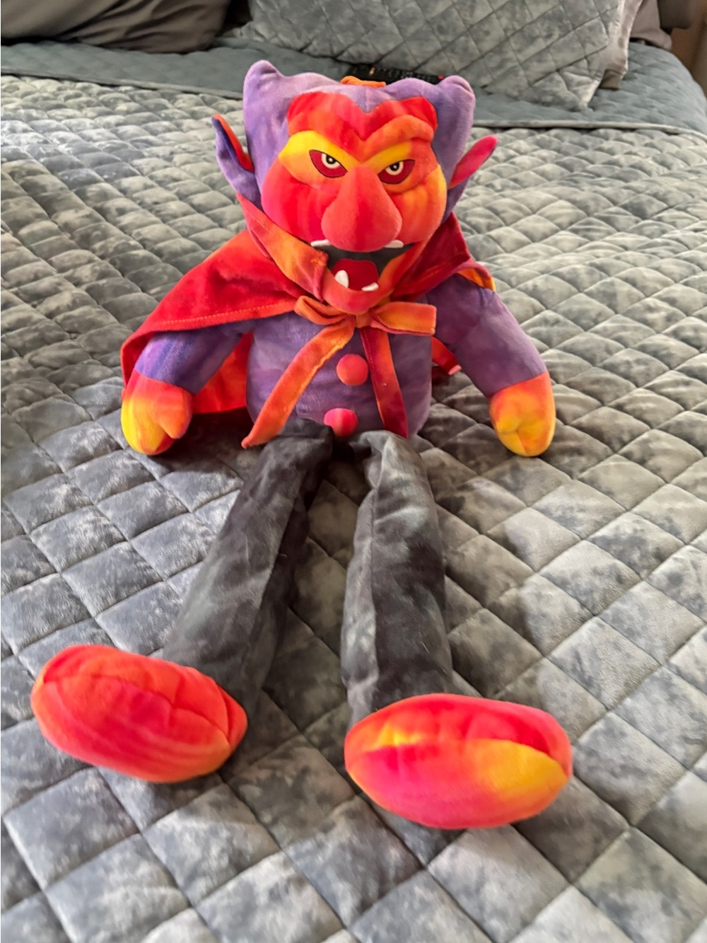 Vintage 1998 Stuffins Tie Dye Vampire Dracula Plush Halloween Large 22" Rare EUC - Picture 9 of 11